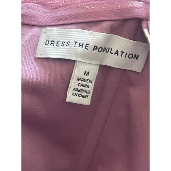 DRESS THE POPULATION‎ Dakota Off The Shoulder Body-Con Dress - Picture 7 of 7